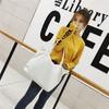 Fashion Shoulder Portable Canvas Bag Zipper Travel Fitness Bag Large Capacity Small Fresh and Trendy