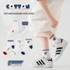 Mao Ren Boys' Summer Thin Breathable Cartoon Cotton Ankle Socks 5-Pack