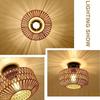 French Farmhouse Retro Chandelier – Handwoven Straw & Jute Shade with Wrought Iron Frame, Rustic Ceiling Lighting for Cafés