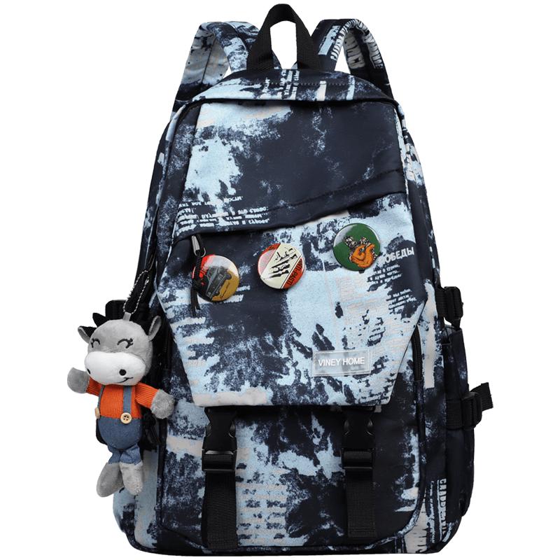 Viney Unisex Large Capacity School Backpack