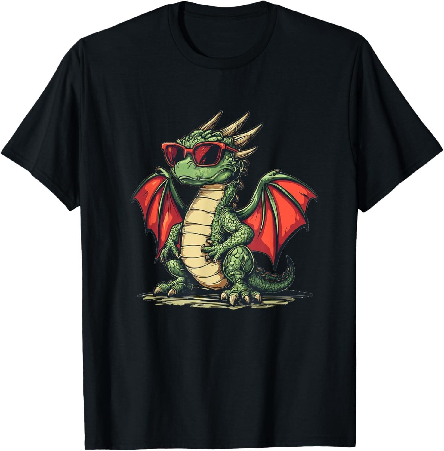 Epic Statement with this Dragon in Bold Shades T-Shirt Mens Womens Tees Top unisex T-Shirt Mens Womens Tees Top S