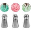 12-Piece Piping Couplers Set - 3 Sizes for Piping Bags & Icing Nozzles (Plastic Standard Couplers, Clear)