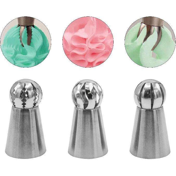 12-Piece Piping Couplers Set - 3 Sizes for Piping Bags & Icing Nozzles (Plastic Standard Couplers, Clear)
