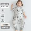 Baby Sleep Sack Bamboo Cotton Short Sleeve Footie Pajamas Toddlers 0-3 Years A-Grade Safe Lightweight Sleeping Bag