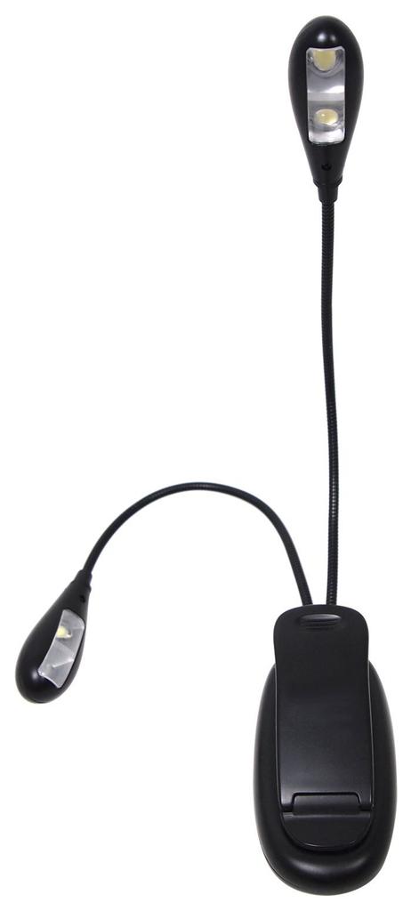 KC Music Stand Gooseneck 4 Black Light, Type, LEDs, KML-02/BK