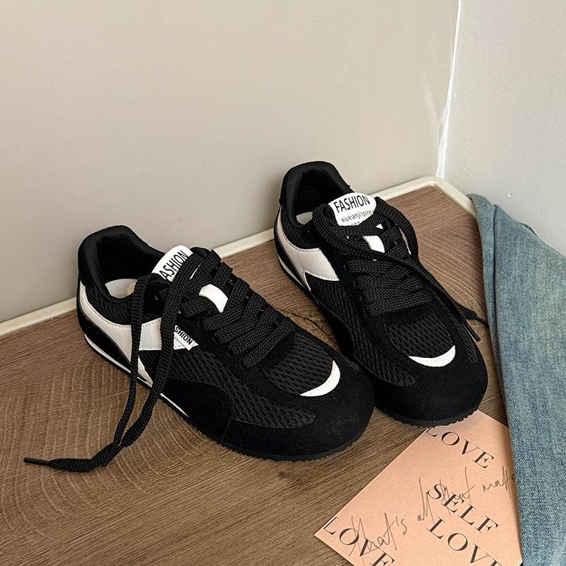 Retro German training shoes women's 2025 autumn new popular breathable mesh Forrest Gump shoes lightweight and versatile casual sports shoes