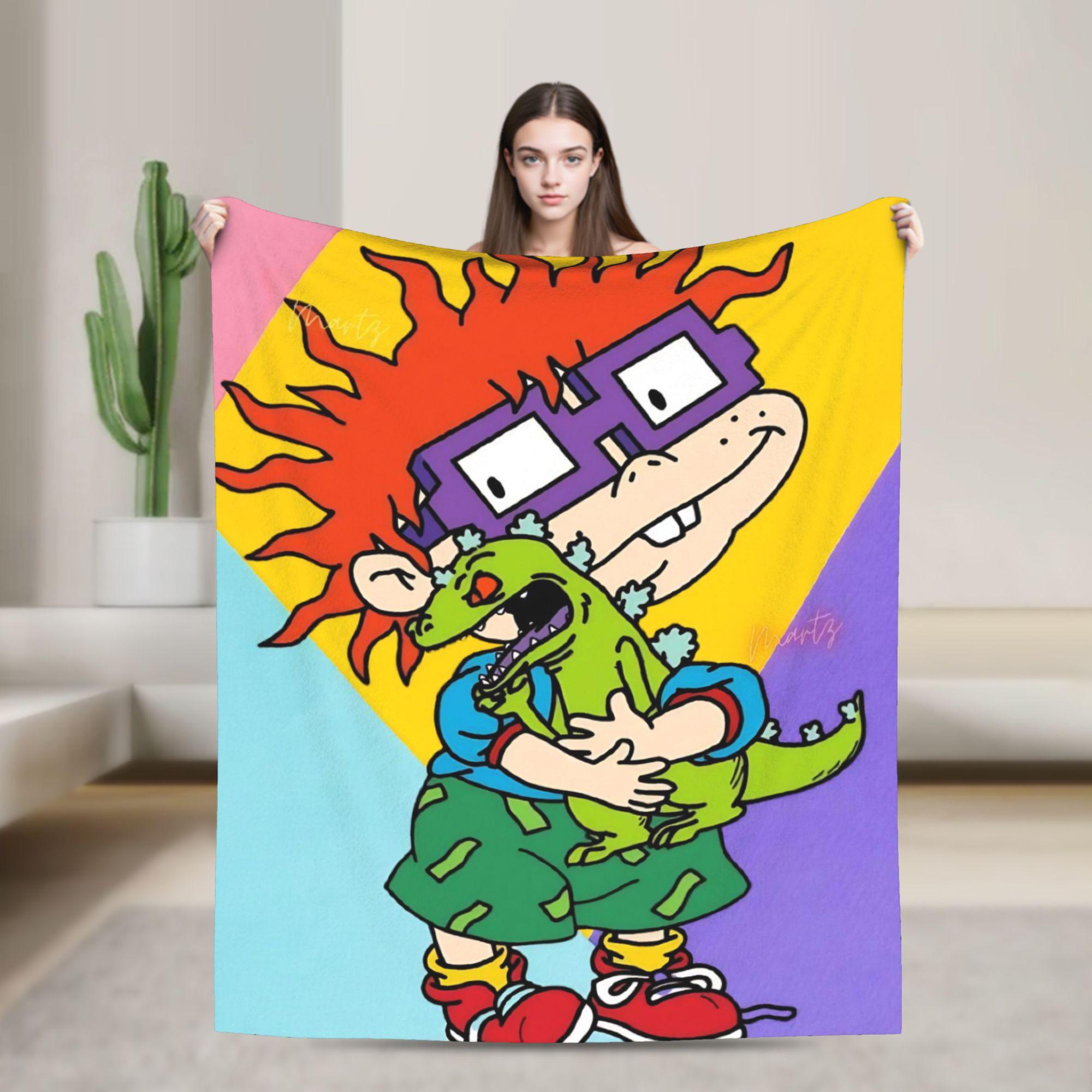 Rugrats Chuckie Finster  Blanket  Travel Flannel Throw Blanket For Outdoor Super Warm Custom Quality Bedspread Birthday Present 30x40in