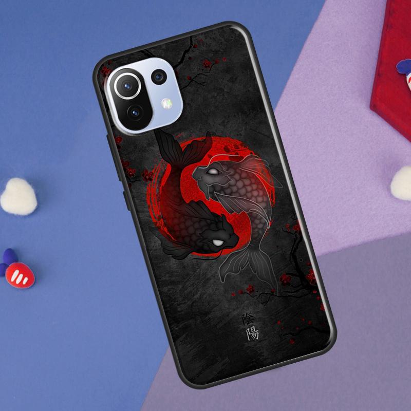 Koi Fish Yin Yang Art Cover For Xiaomi 14 Ultra 13 11T 12T 13T 14T Pro POCO X6 X7 Pro X3 X5 F3 F5 F6 M6 Pro Case