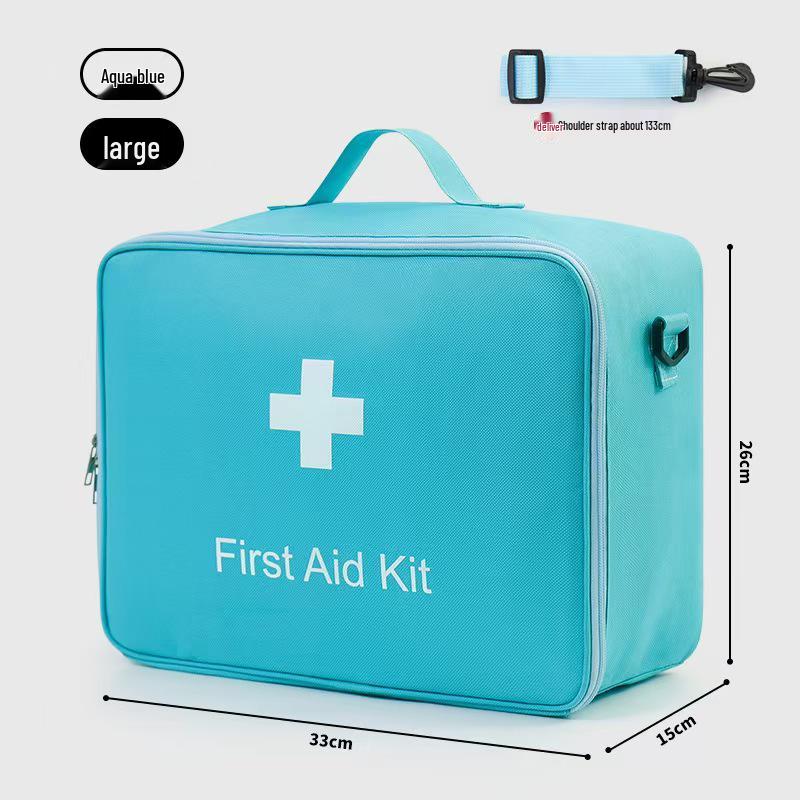 Large Capacity Portable First Aid and Medicine Storage Crossbody Bag