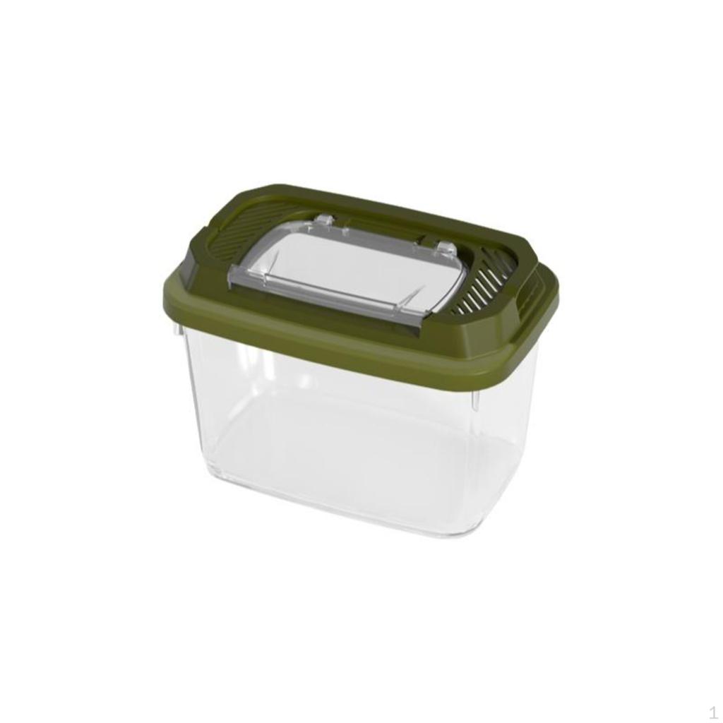 Amphibian Feeding Box, Transparent Breeding Container, Arachnid, Hermit Crustacean, Gecko Habitat