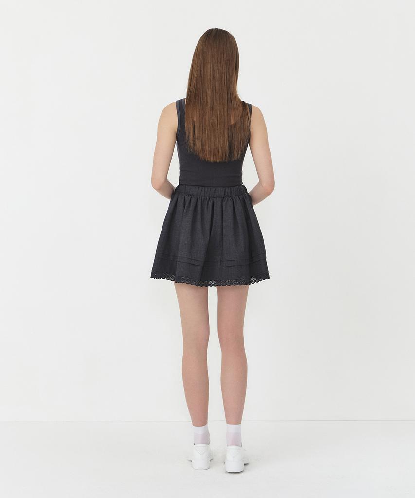 NORMOR Balloon Mini Skirt Gray