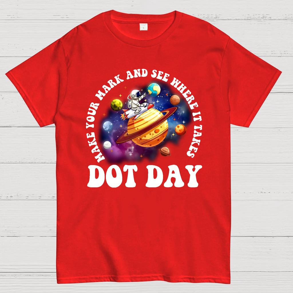 Happy International Dot Day Cotton Summer Casual Cool Loose T-Shirt