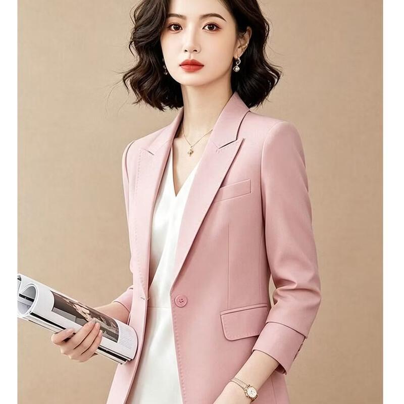 EST+II Women's Single Button Slim-Fit Blazer