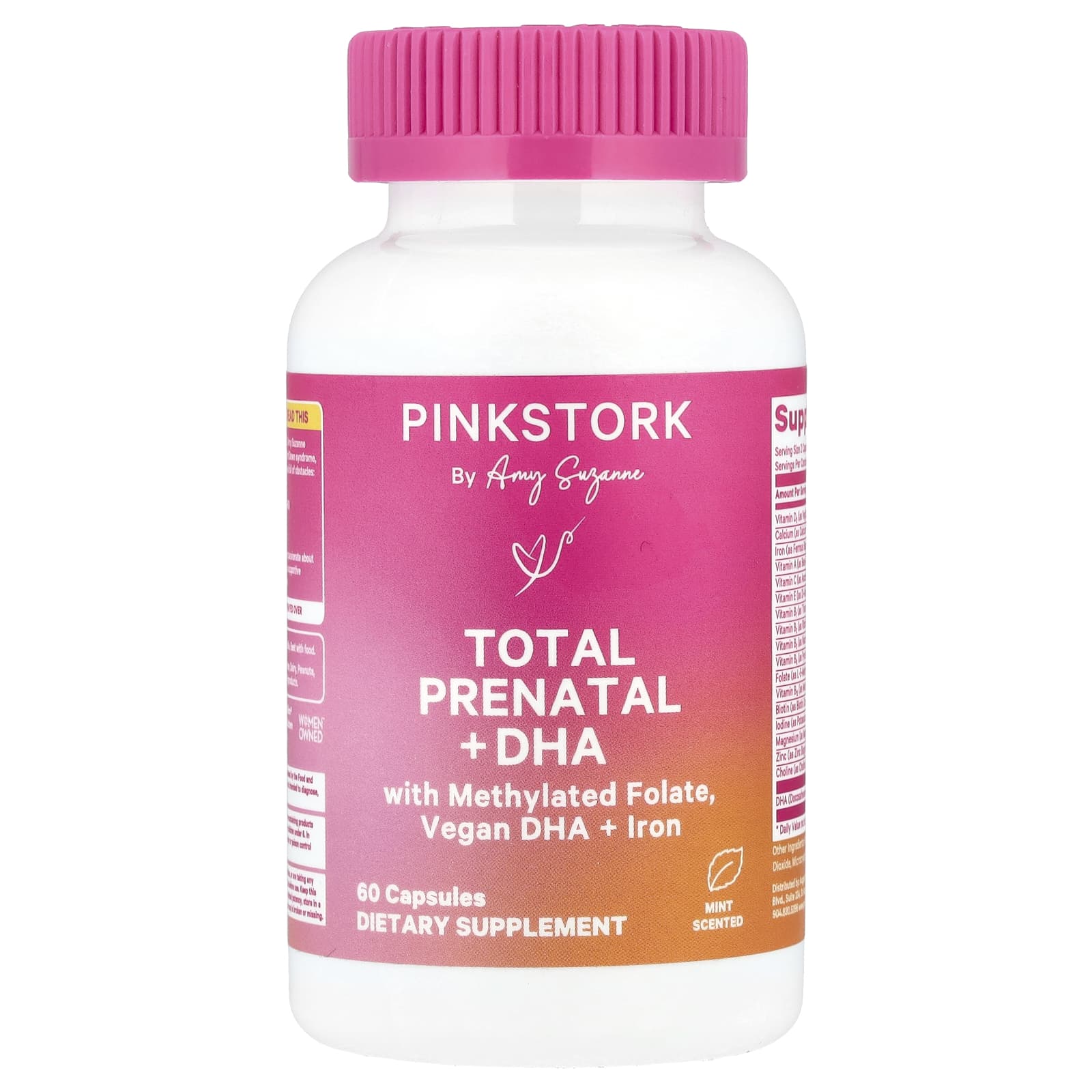 

Total Prenatal + Dha, Mint, 60 Capsules