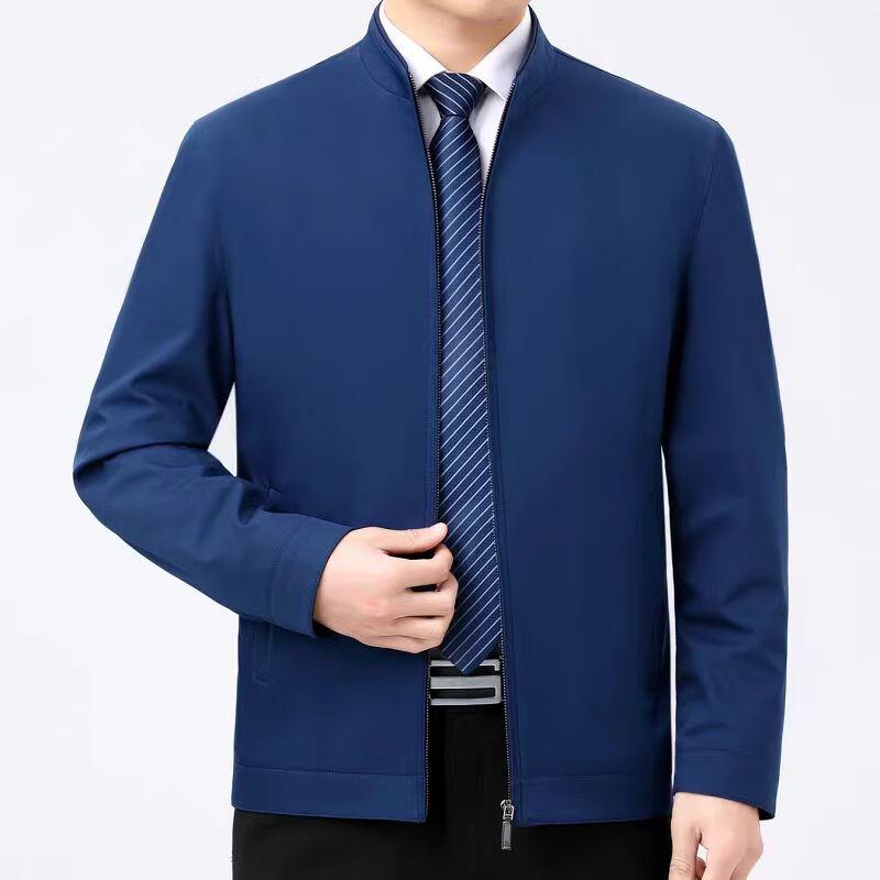 Firstview Men's Business Casual Stand-Collar Zip Jacket FV25D1645