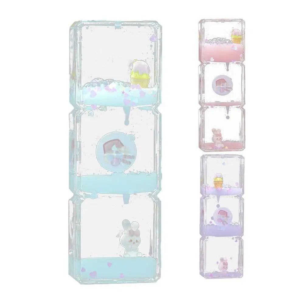 Creative Liquid Hourglass Acrylic Hourglasses Timer Toys Gifts Desk Decorations Office Decoration