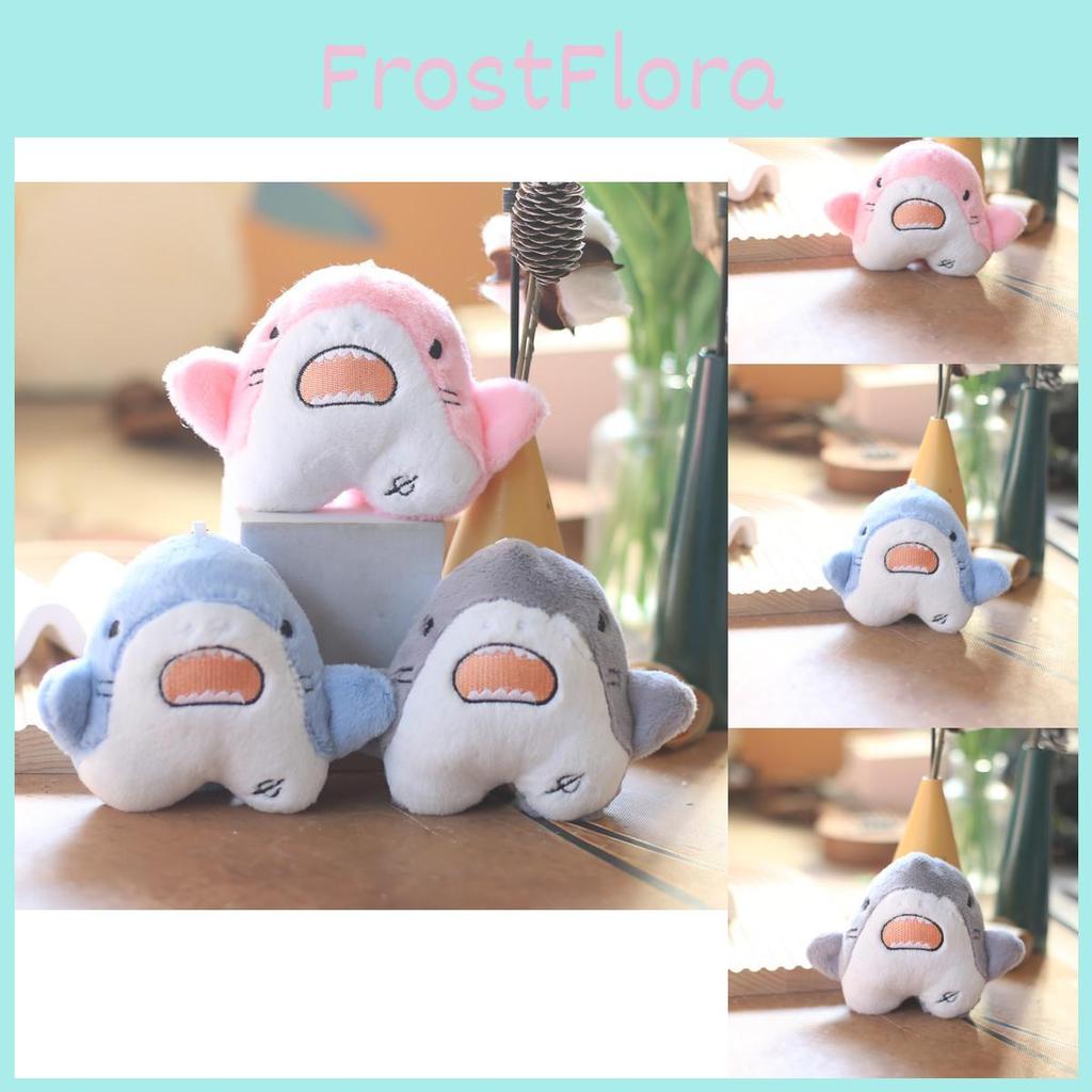 Adorable Soft Plush Shark Keychain Cute Ocean Animal Bag Charm Stuffed Toy