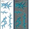 Crack Mark Temporary Tattoo Stickers Waterproof Body Art Stickers Halloween Tattoo Stickers  Makeup
