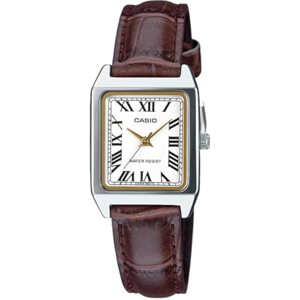 

[Casio] CASIO Standard Quartz Women s Watch LTP-V007L-7B2 White Brown Overseas Model [Parallel Im...