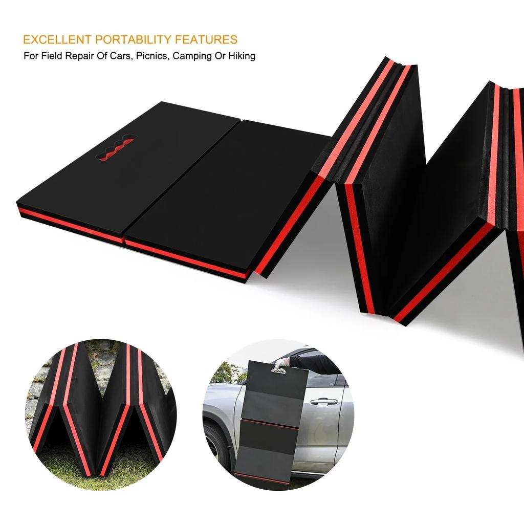 Lightweight Foldable Foam Pad, Waterproof Heat-Resistant Mat for Car Repair, Camping, Hiking, Garage & Outdoor Maintenance Use