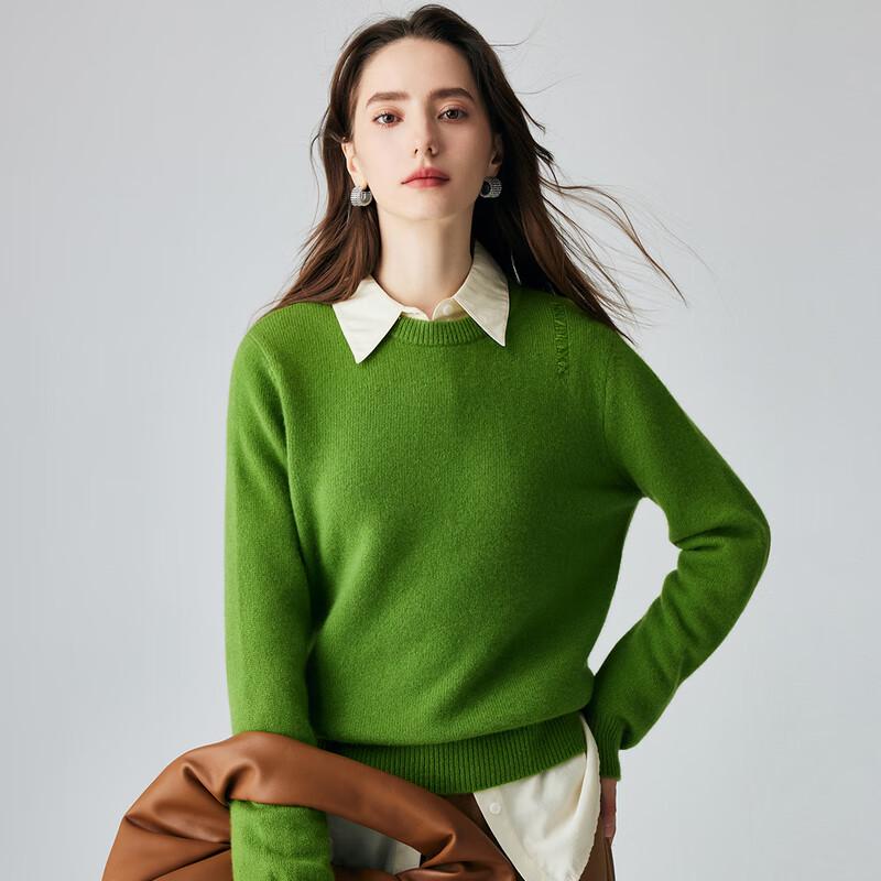 

PALUOPO Women s Thick Cashmere Round Neck Sweater L