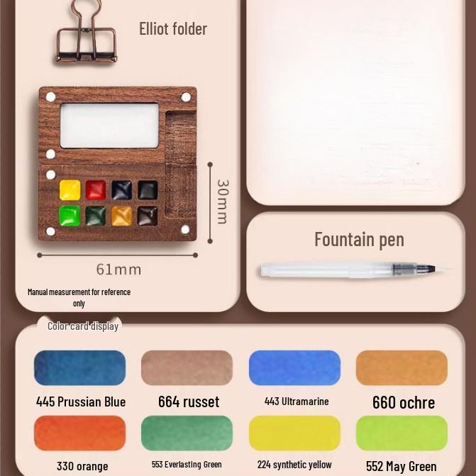 Thickened Student Watercolor Journal Set - 300g Blank Art Square