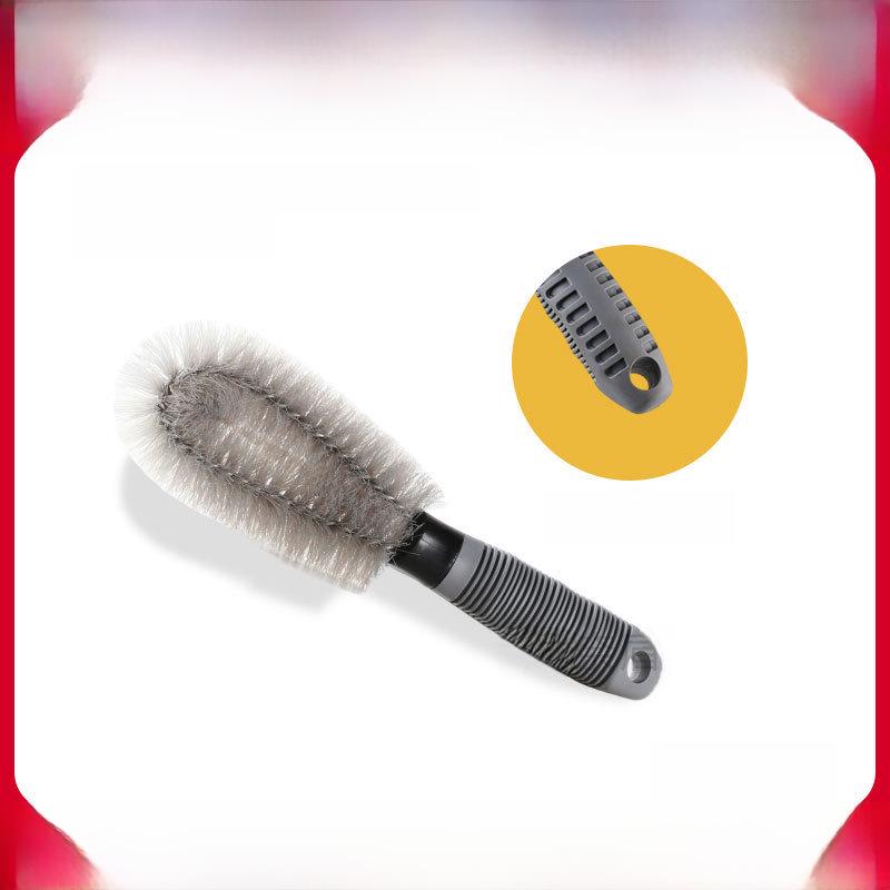 Anti-Slip Car Wheel Cleaning Brush with Soft Handle