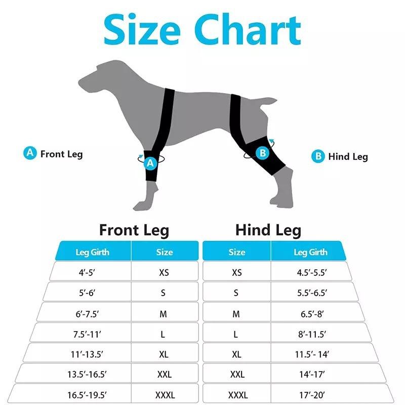 Adjustable Dog Hip Leg Support with Steel Support Chloroprene Rubber Wrap for ACL Tear Arthritis Hip Dysplasia Injury Recovery