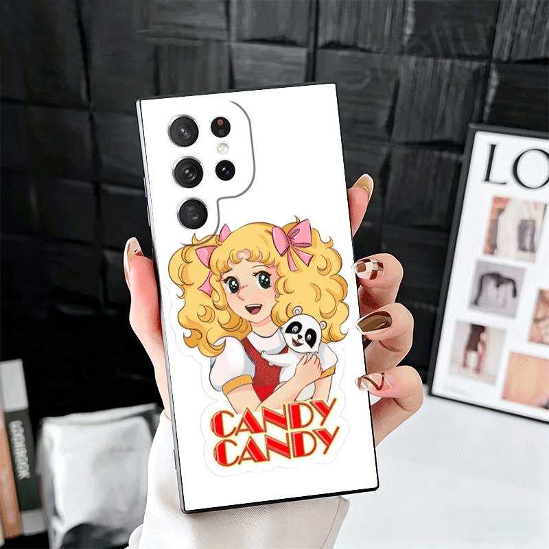 Anime Candy Candy Soft Phone Case for Samsung Galaxy S26 S25 Edge S24 Ultra S23 Plus S22 S21 FE S20 Black Cover Back Shell