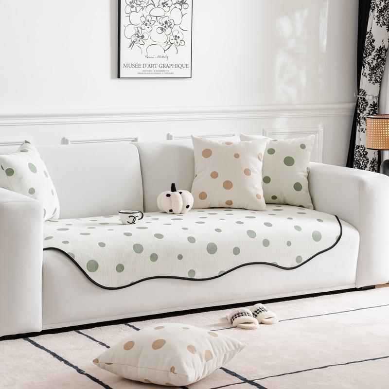 Sofa Cushion Special-Shaped Four-Season Universal New  Irregular Non-Slip Modern Straight Row Sofa Seat Cushion Cover Cloth