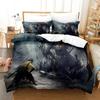 Ensemble de literie imprimé en 3D Anime Samouraï Housse de couette Taie d'oreiller Couette Taille King Queen Ensemble de literie pour garçons et adultes