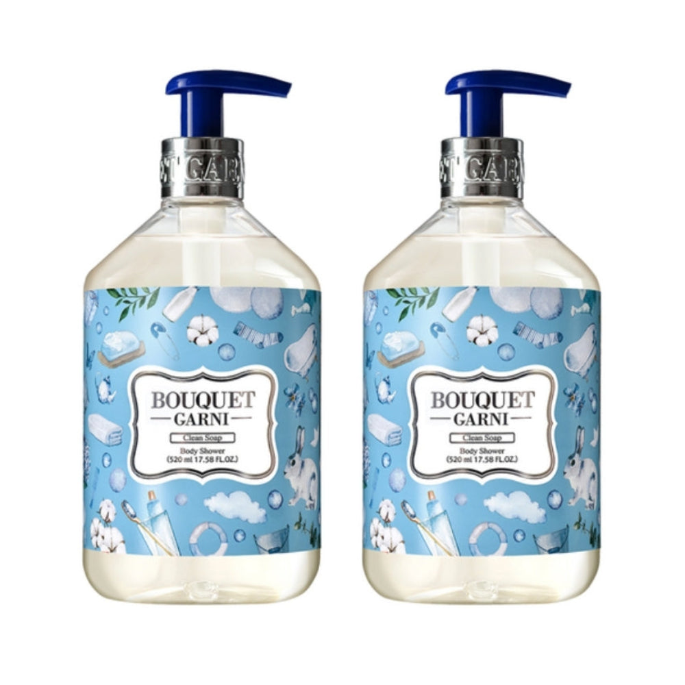 Bouquet Garni Clean Soap Body Shower 520ml*1Pc/2Pcs