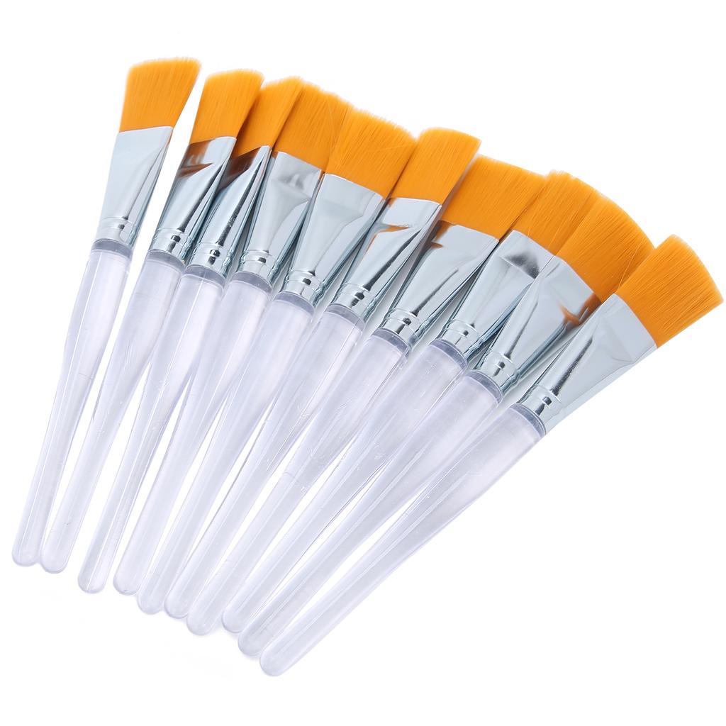 10PCS Face Mask Brush Applying Sleeping Mask Soft Applicator Brushes Plastic Handle