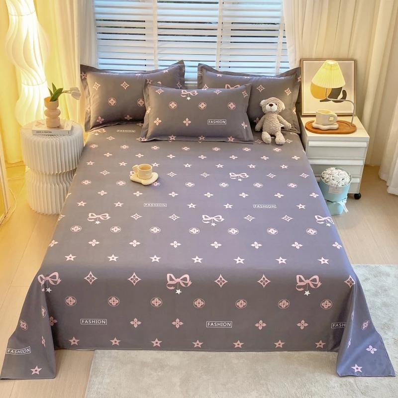 Geometric Patterns Bed Sheet Set 3Pcs Household Bedspread Pillowcases Fashion Skin-friendly Comfortable Breathable Bedding Set