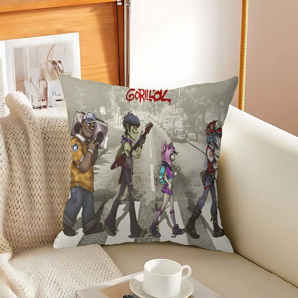 Music Cool Band G-gorillaz Cushion Cover Pillowcase Upholstery Sofa Throw Pillow Home Decor Pillowcas