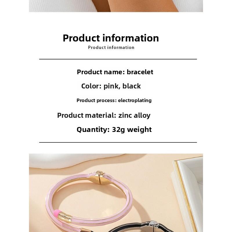 Meier Versatile colored pencil-shaped bracelet, simple irregular long spring bracelet
