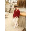 Men's Summer Textured Aerobin Oversize Shirt