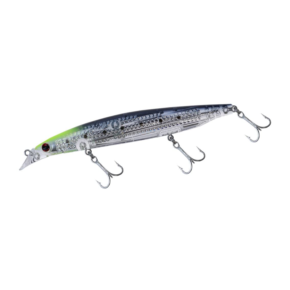 

Daiwa Shoreline Shiner Z Vertis LI Chart Head Sardine Lure with Laser Impact R125S-LI