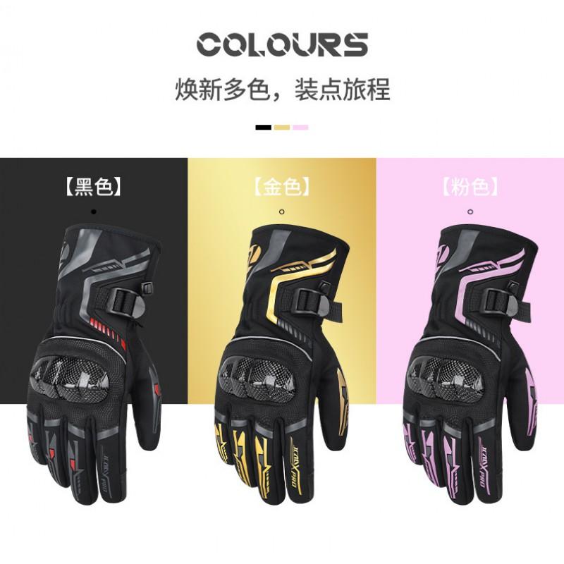 JCAA Winter Motorcycle Gloves Men Women Waterproof Windproof Thermal Lined Cycling Protective Gear Safety