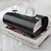 Electroplated Gold Hollowed-out Tissue Box Stainless Steel Dining Storage Cylinder Living Room Metal Tissue Box Home Decoration