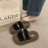 Mao Mao Slippers Women Wear Autumn and Winter 2025 New Internet Celebrity Thickened Explosion Muffin Thick Bottom Home Plush Cotton Slippers