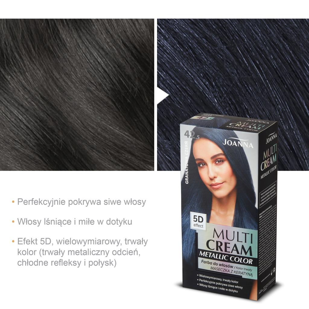 SalonExpert Metallic Midnight Black-Navy Hair Dye 42.5 - Premium Professional Grade for Vibrant, Long-Lasting Results