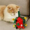 Bite-Resistant Dog Squeaky Ball Santa Claus Christmas Pet Toy Ball  Teeth Grinding