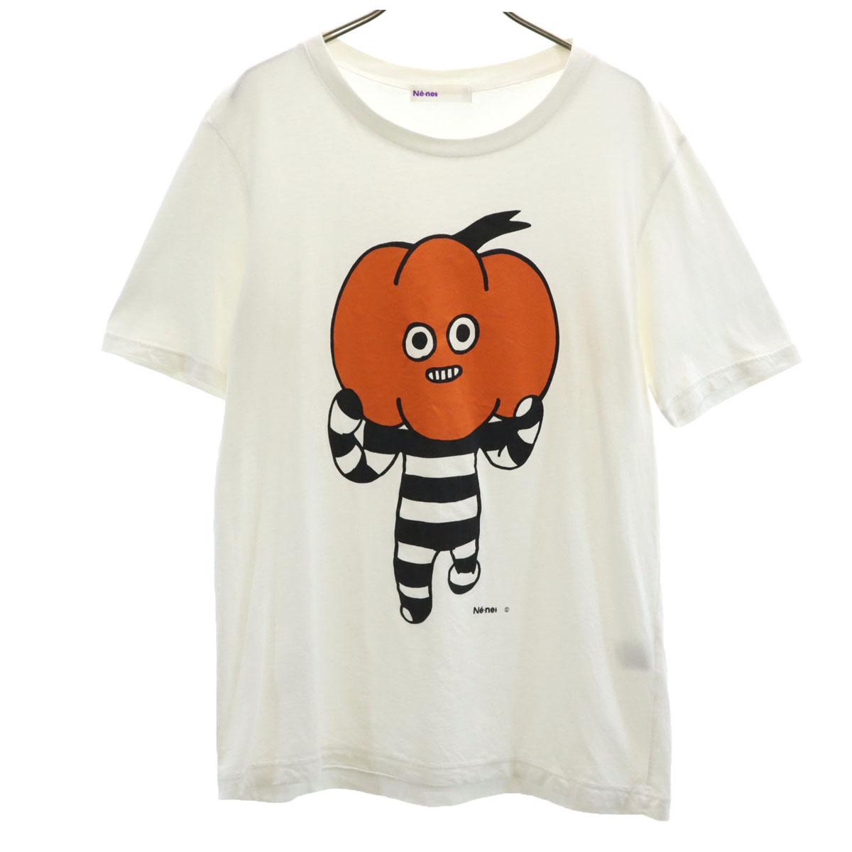 

Ne-net сделано в Японии Футболка с коротким рукавом 3 белая унисекс Женская Б/У