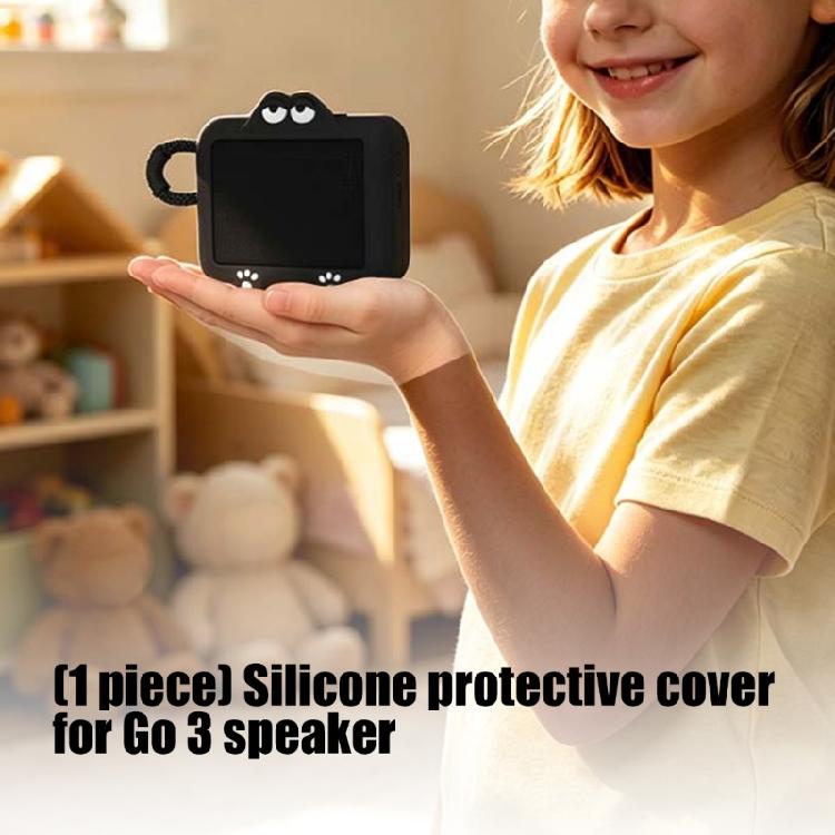 Portable Speaker Silicone Cover for Go 3, Grip-Friendly Protective Case for Travel Storage, Shelf Use, and Everyday Handling