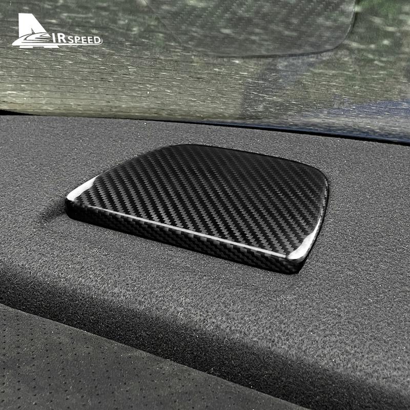 Real Hard Carbon Fiber Trim For Subaru BRZ Toyota GR86 2024 Rear Seat Top Cover Sticker Accessories LHD RHD