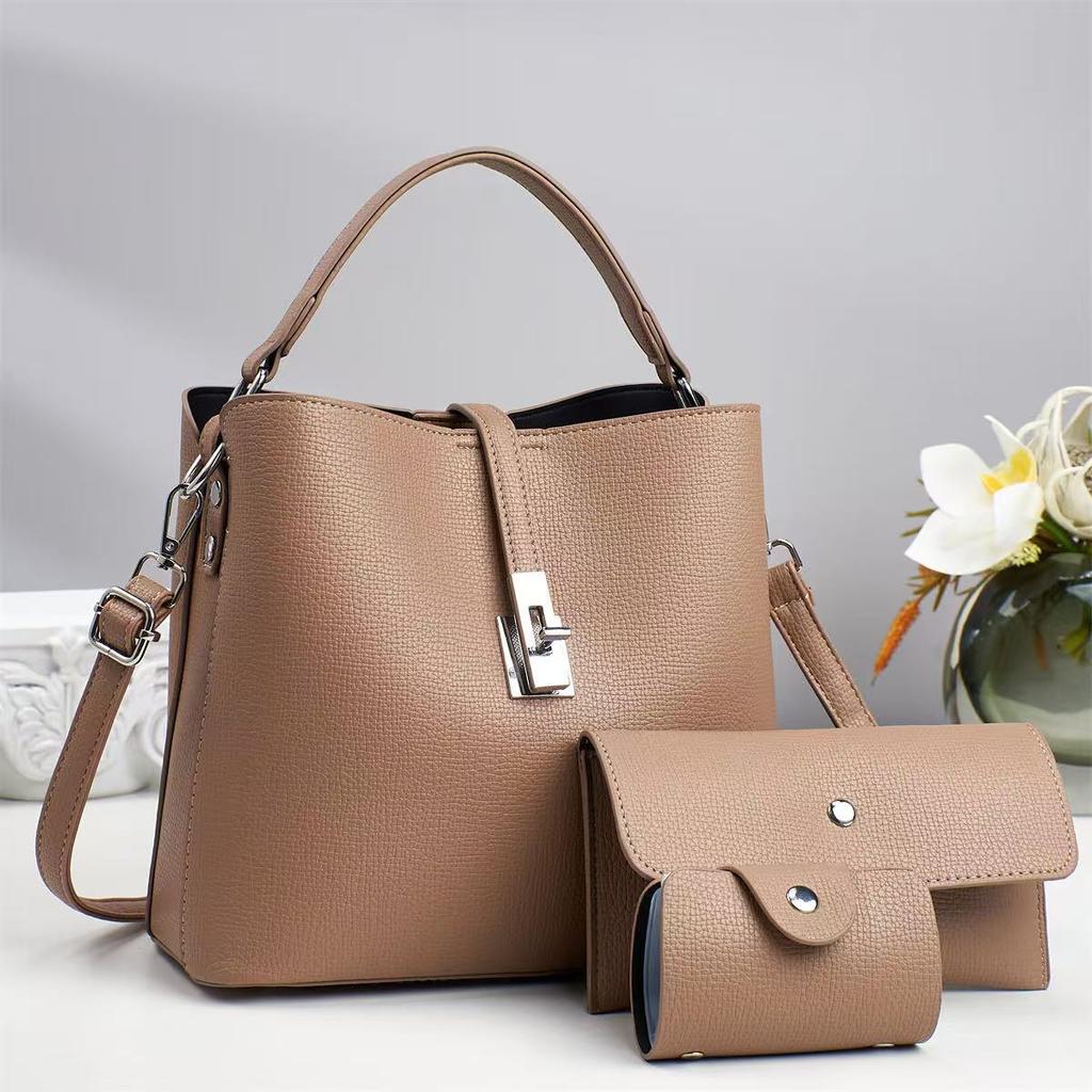 2026 New Women's Bags Versatile Leisure Trendy Light Luxury Niche Single Shoulder Crossbody Bag Simple Composite bucket bags