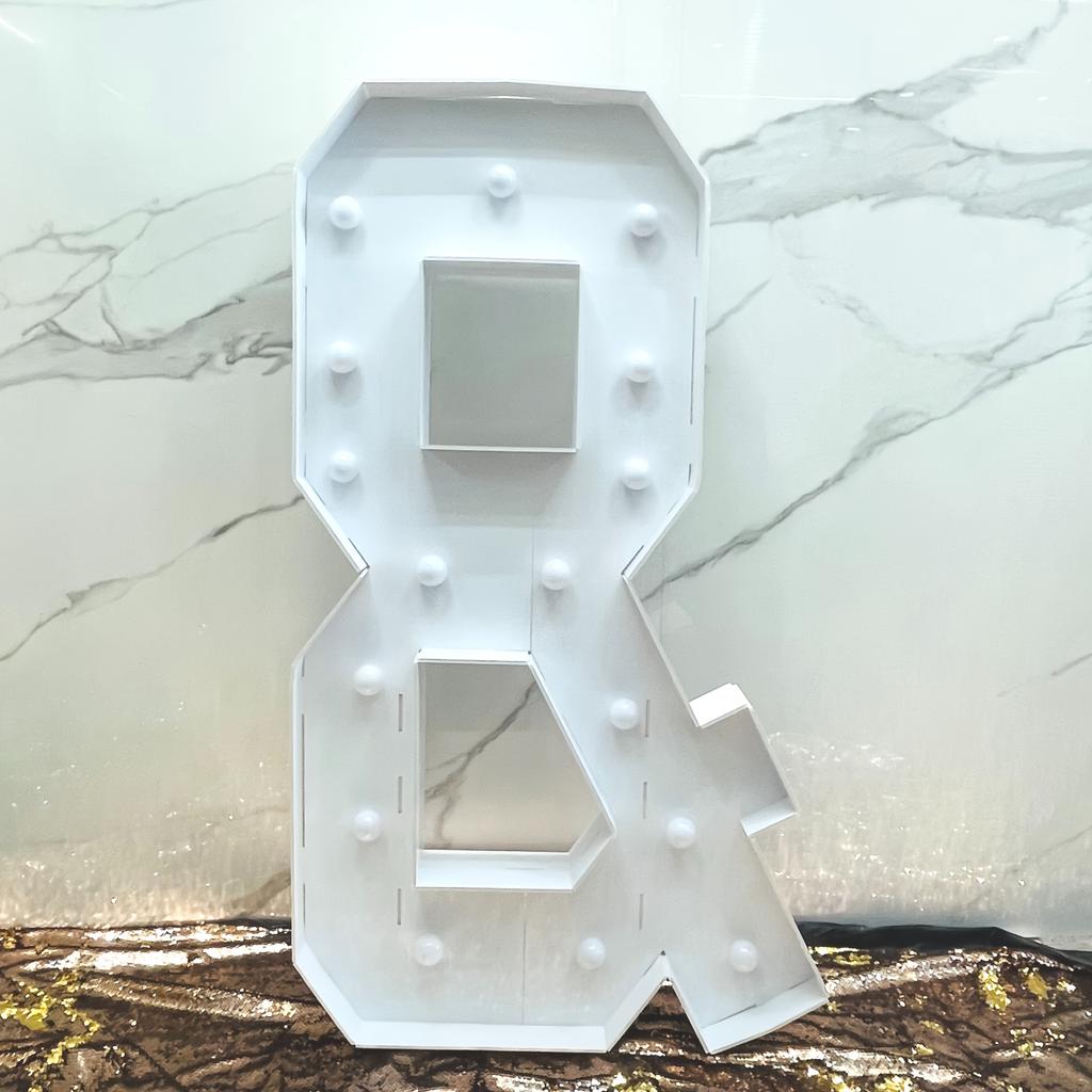 Versatile 1PC 92CM/3FT Marquee Letters with Warm Yellow Glow: Perfect for New Year Parties, Summer Bashes, Retirements & More (Balloon-Friendly!)