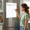 18-Month Magnetic Fridge Calendar Write-On Kitchen Wall Calendar New Monthly Wall Planner  Home