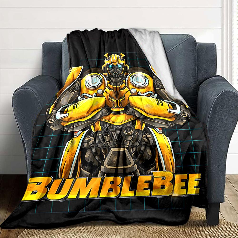1Pc Transformers Optimus Prime Statue Blanket For Couch Bed Plush Cozy Fuzzy Blanket Super Soft Warm Blankets For Fall And Winter 091882